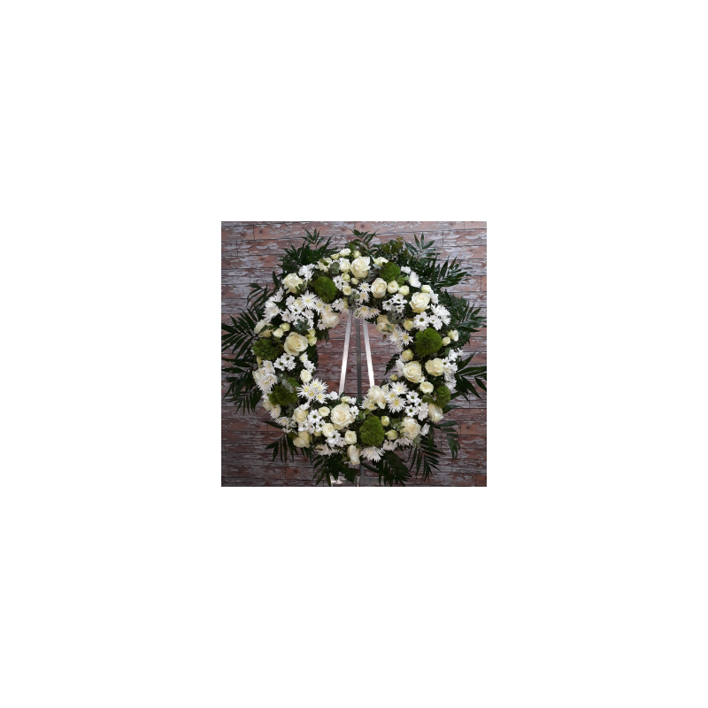Coroa funeraria Blanca