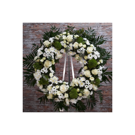 Coroa funeraria Blanca