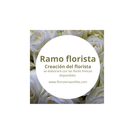 Ramo florista en tonos blancos